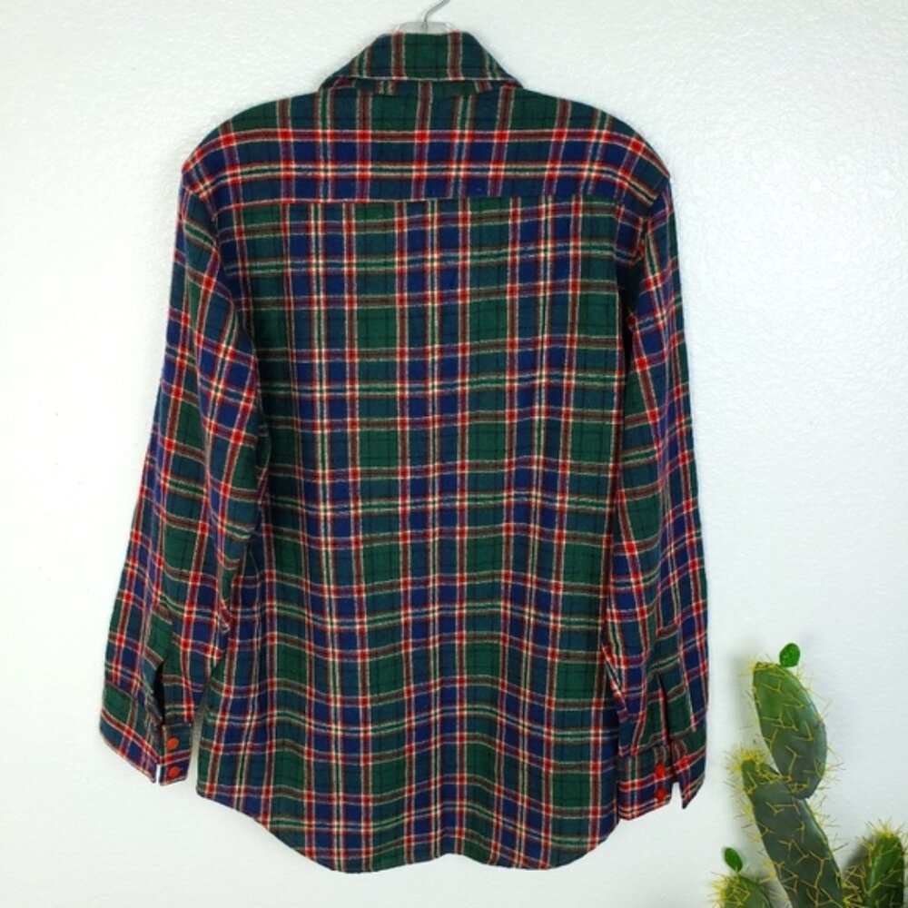 Vintage BRIGGS Sierra Madre Wool Blend Plaid Shirt Shacket Korea size M - Picture 3 of 14
